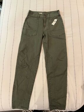 Pilcro from Anthropologie
New with tags 
Army green slim cargo jeans